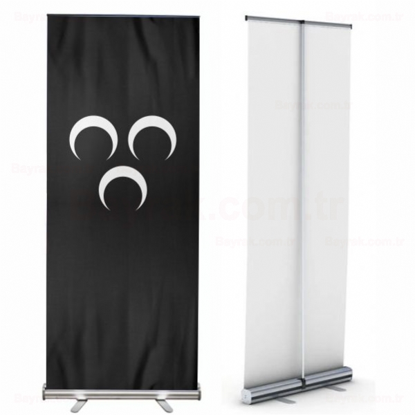 Siyah 3 Hilal Roll Up Banner