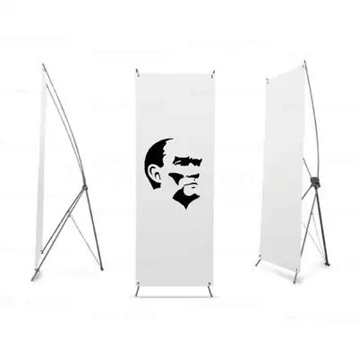 Siyah Beyaz Atatrk2 Dijital Bask X Banner