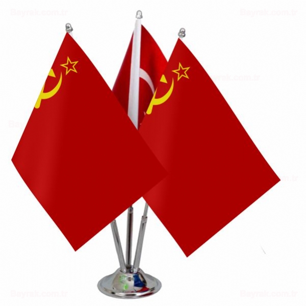 Sovyetler Birlii 3 l Masa Bayrak