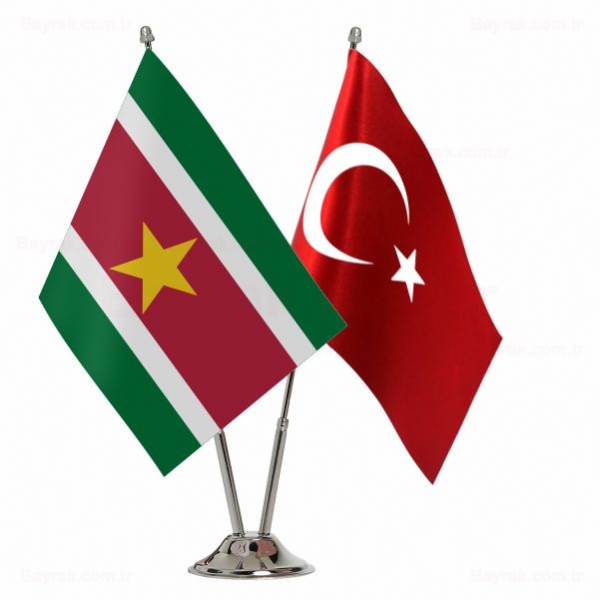 Surinam 2 li Masa Bayrak