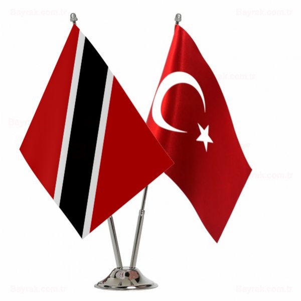 Trinidad ve Tobago 2 li Masa Bayrak
