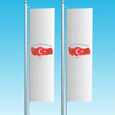 Trkiye Ekonomi ve Kalknma Partisi Dikey ekilen Bayraklar