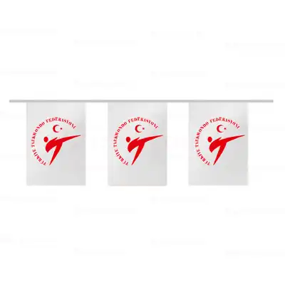 Trkiye Taekwondo Federasyonu pe Dizili Bayraklar