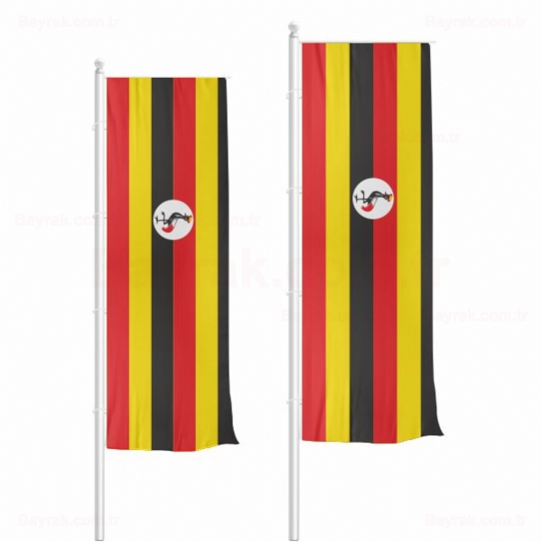 Uganda Dikey ekilen Bayrak
