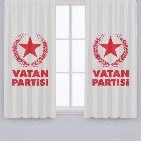 Vatan Partisi Saten Gnelik Perde