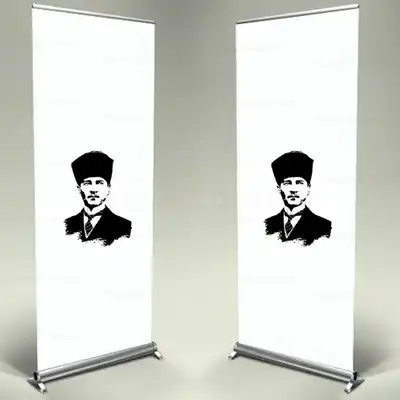 zlem ve Minnetle Atatrk Roll Up Banner