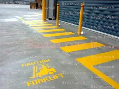 Souk Yol Boyas ile Forklift Yolu ablon Boyama